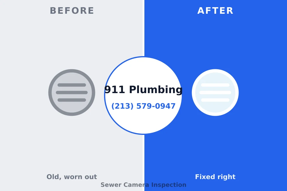Before and after: plumbing repair New Berlinville, PA